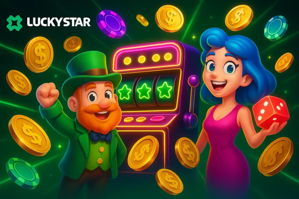 Play at Lucky Star Casino and get daily bonuses and prizes